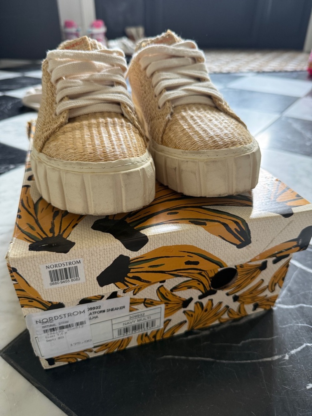FARM Rio Straw Platform Sneakers - Picture 6 of 9